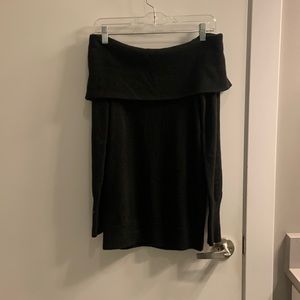 Off the shoulder LOFT black sweater. Size XS
